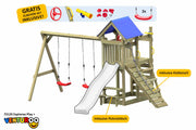 ACTIVE Kletterturm aus Holz Exploroo Play+