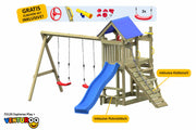 ACTIVE Kletterturm aus Holz Exploroo Play+