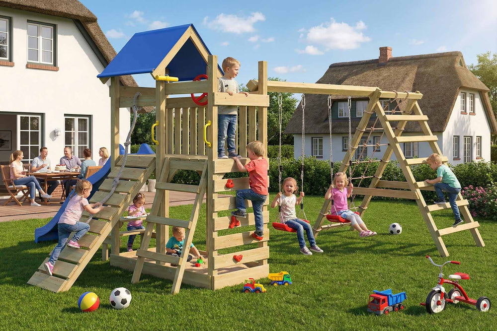 ACTIVE Klettergerüst aus Holz Exploroo Pro