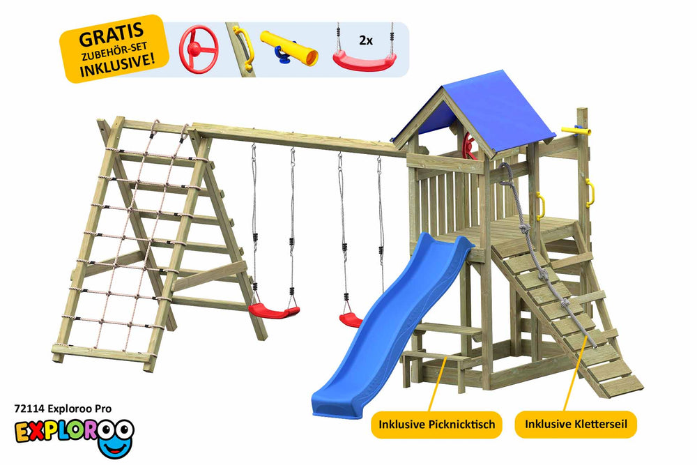 ACTIVE Klettergerüst aus Holz Exploroo Pro
