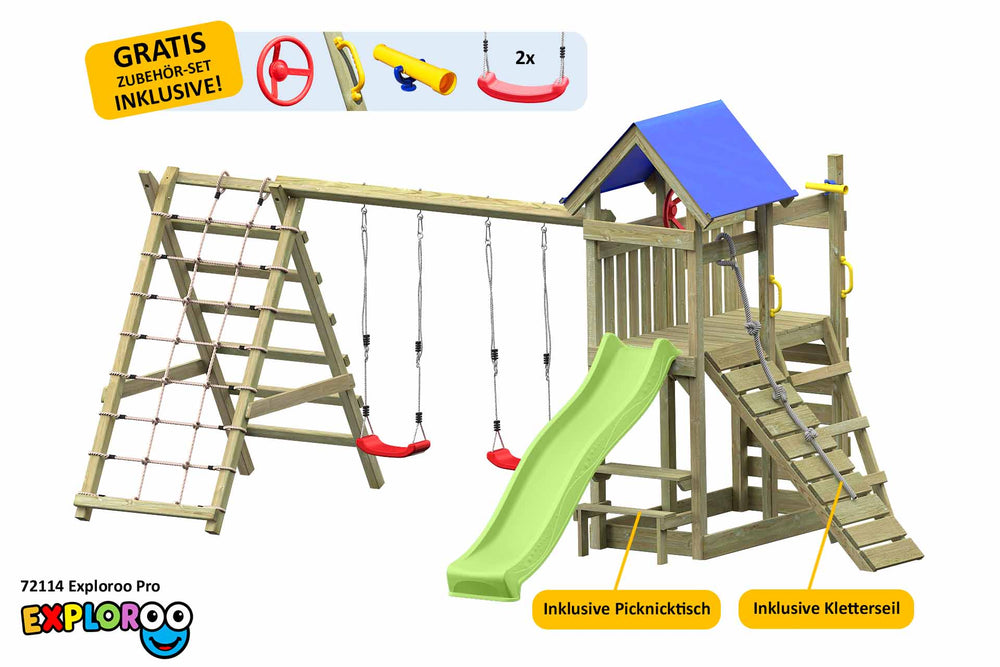 ACTIVE Klettergerüst aus Holz Exploroo Pro
