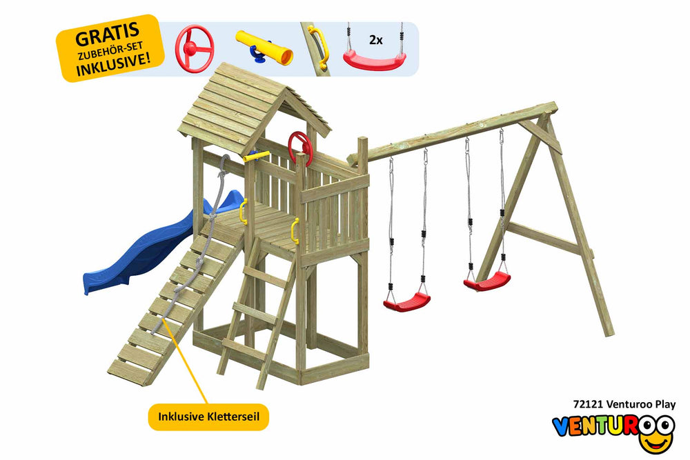 ACTIVE Spielturm aus Holz Venturoo Play