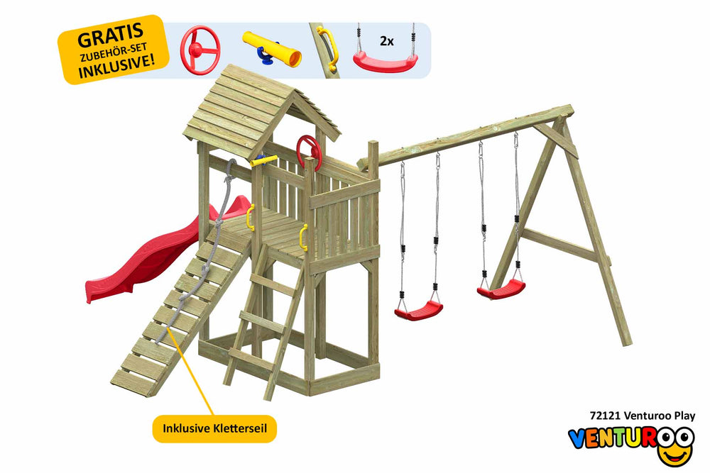 ACTIVE Spielturm aus Holz Venturoo Play