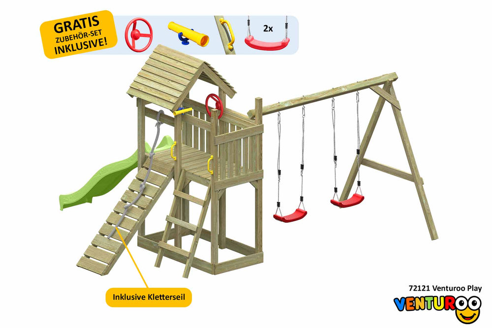 ACTIVE Spielturm aus Holz Venturoo Play