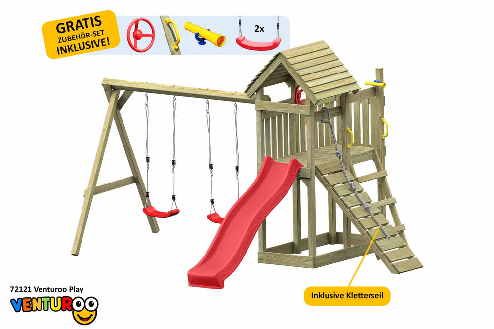 ACTIVE Spielturm aus Holz Venturoo Play