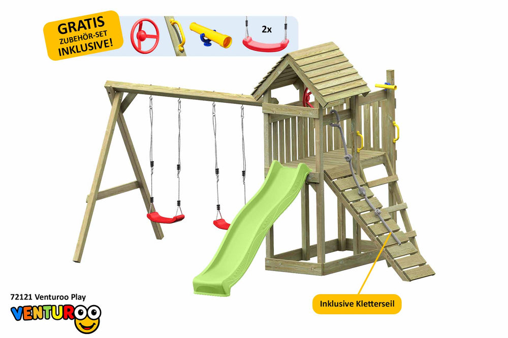 ACTIVE Spielturm aus Holz Venturoo Play