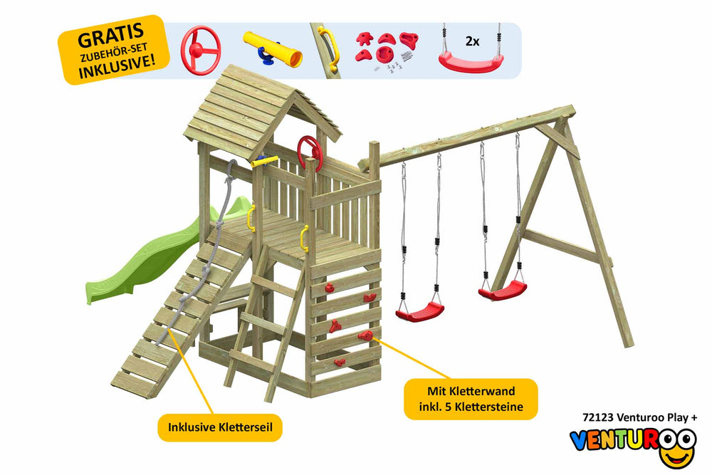 ACTIVE Kletterturm aus Holz Venturoo Play+