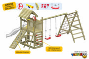 ACTIVE Klettergerüst aus Holz Venturoo Pro