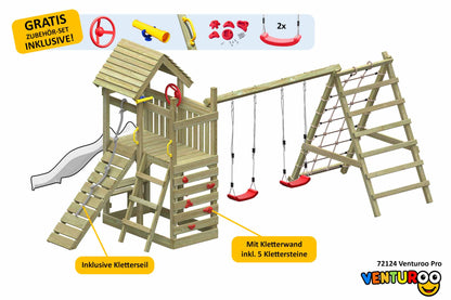 ACTIVE Klettergerüst aus Holz Venturoo Pro
