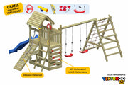 ACTIVE Klettergerüst aus Holz Venturoo Pro