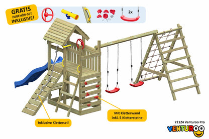 ACTIVE Klettergerüst aus Holz Venturoo Pro