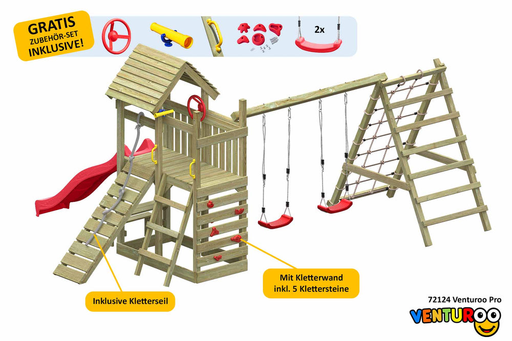 ACTIVE Klettergerüst aus Holz Venturoo Pro