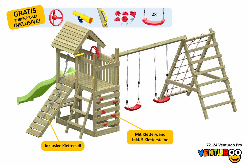 ACTIVE Klettergerüst aus Holz Venturoo Pro
