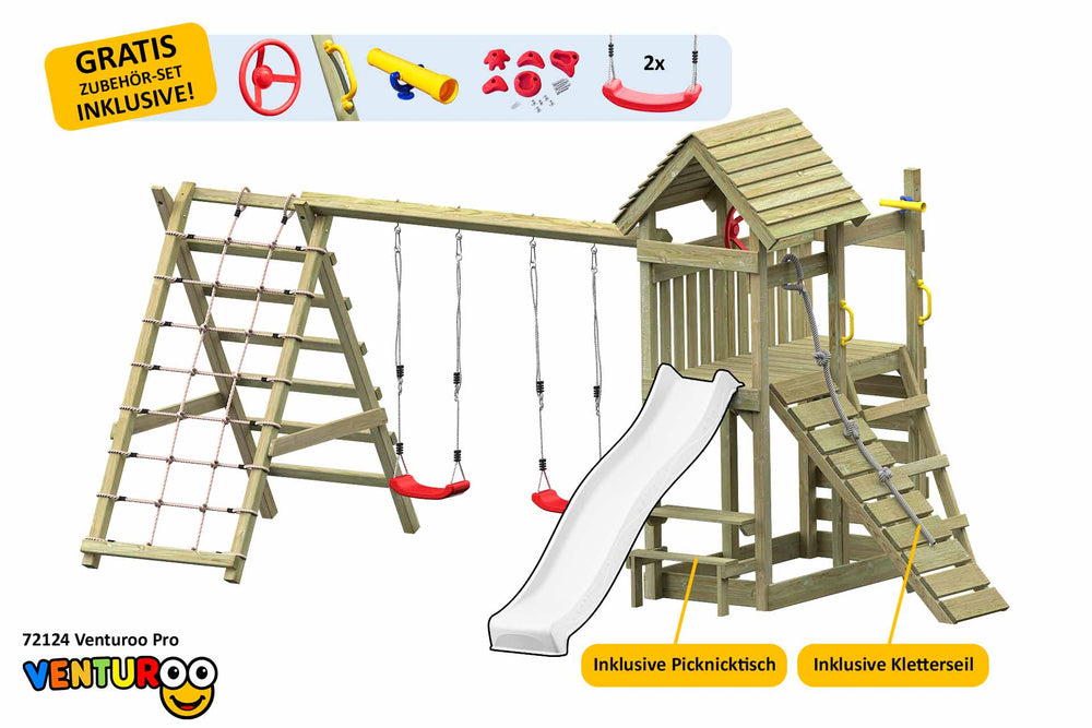 ACTIVE Klettergerüst aus Holz Venturoo Pro