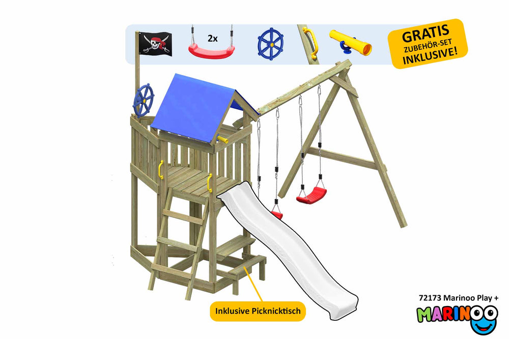 ACTIVE Kletterturm aus Holz Marinoo Play+