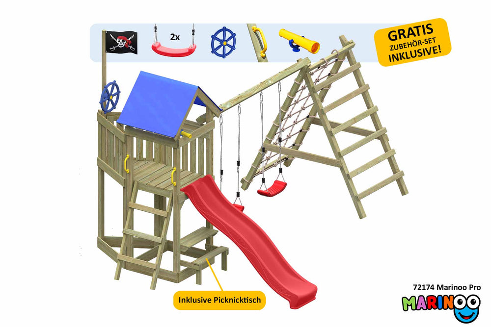 ACTIVE Klettergerüst aus Holz Marinoo Pro