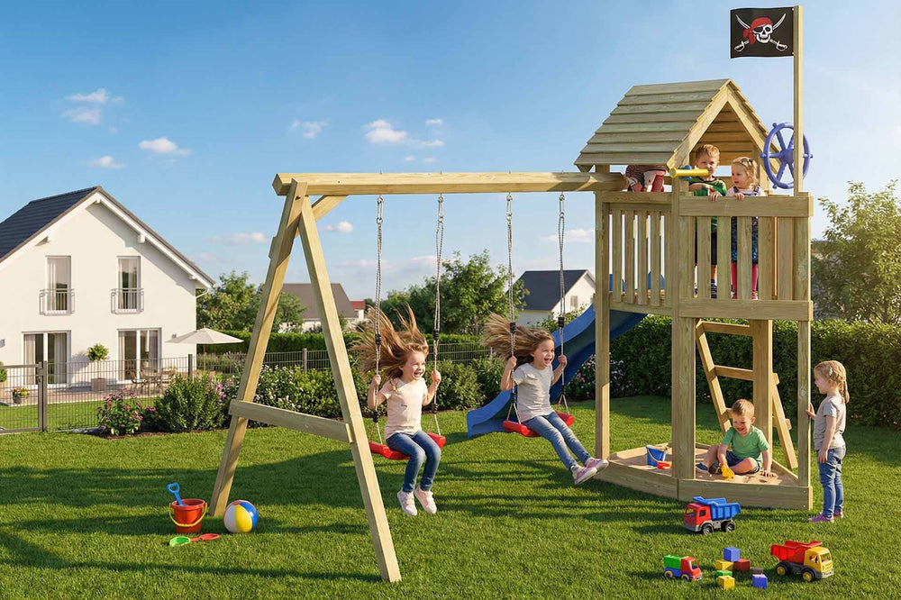 ACTIVE Spielturm aus Holz Porticoo Play