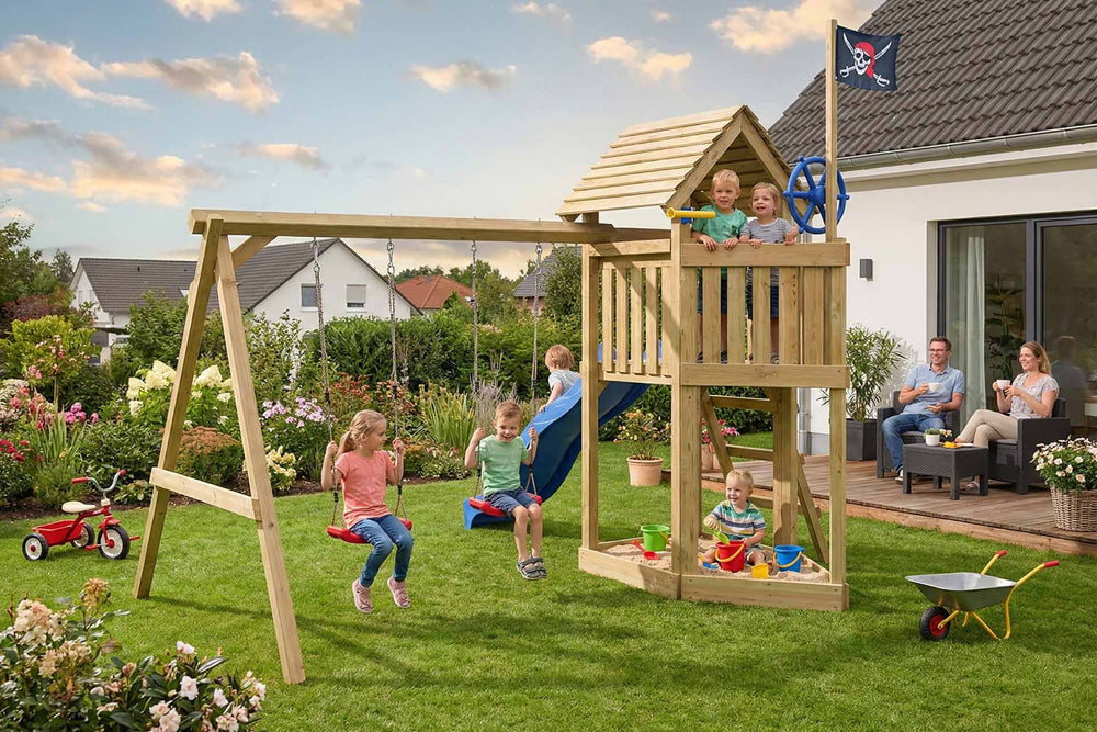 ACTIVE Spielturm aus Holz Porticoo Play