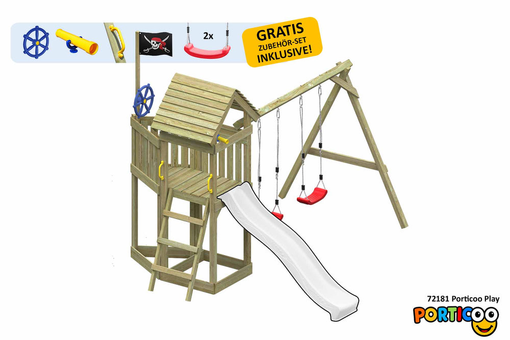 ACTIVE Spielturm aus Holz Porticoo Play