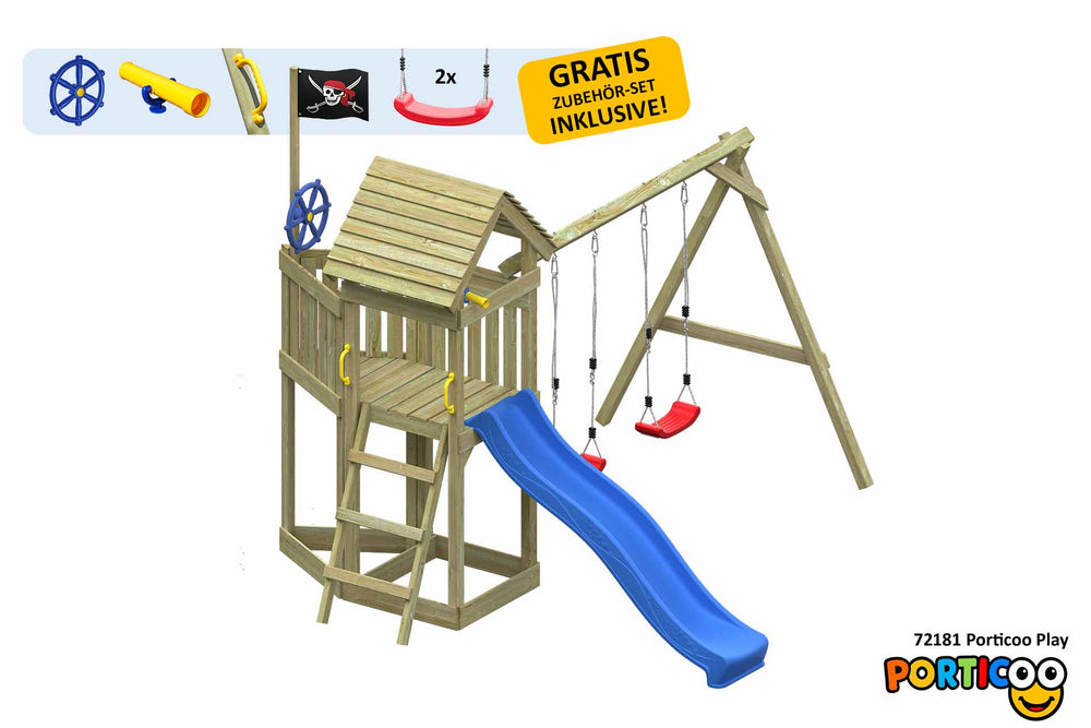 ACTIVE Spielturm aus Holz Porticoo Play