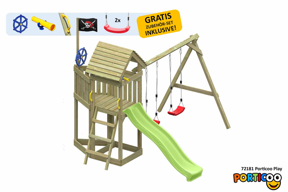 ACTIVE Spielturm aus Holz Porticoo Play