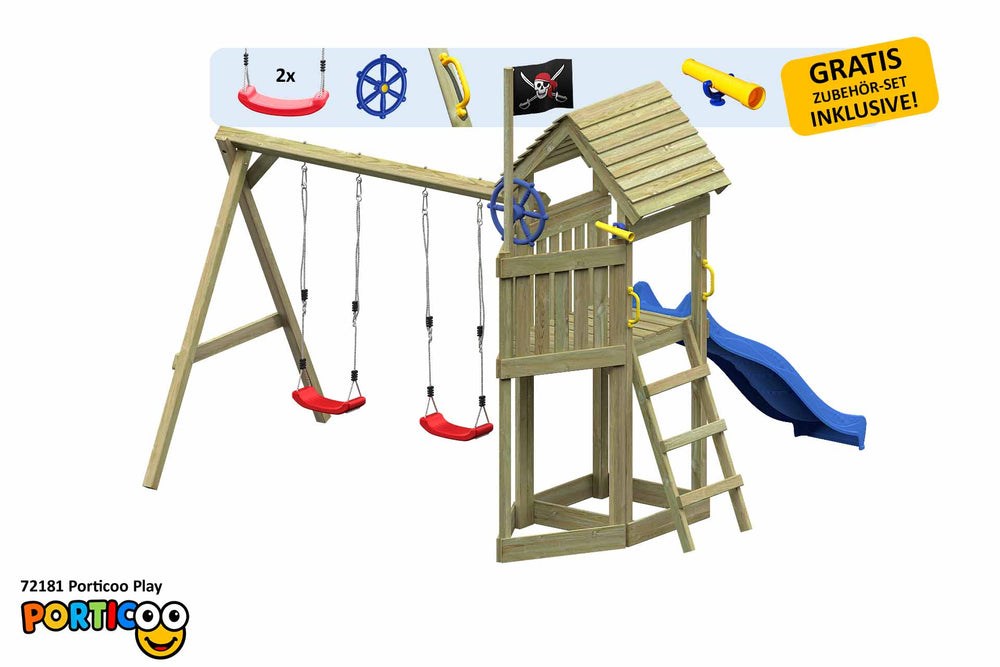 ACTIVE Spielturm aus Holz Porticoo Play