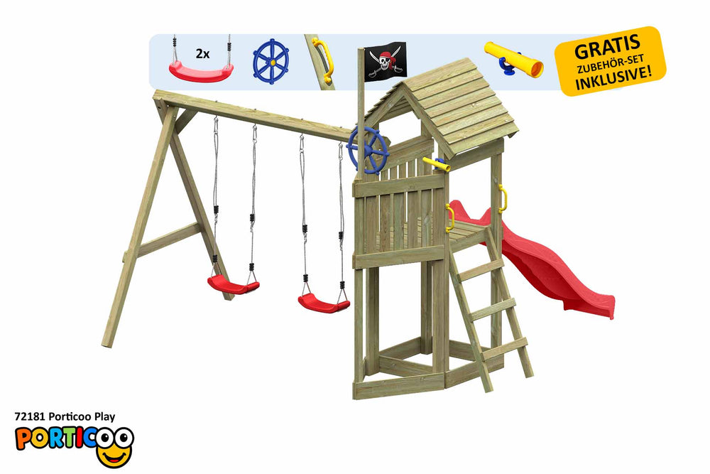 ACTIVE Spielturm aus Holz Porticoo Play