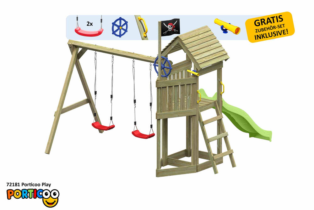ACTIVE Spielturm aus Holz Porticoo Play