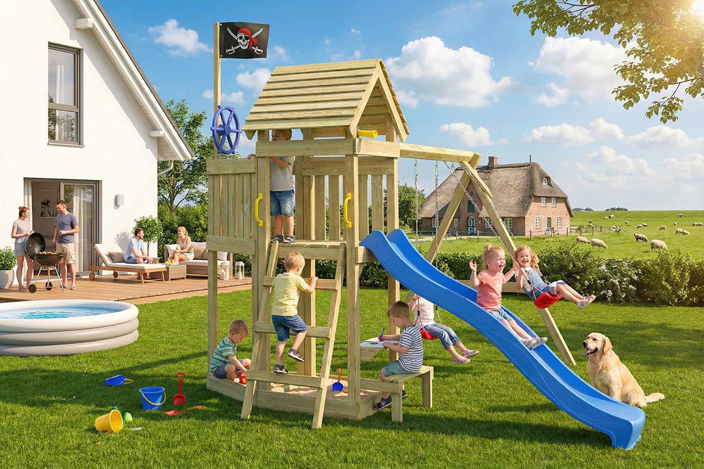 ACTIVE Kletterturm aus Holz Porticoo Play+