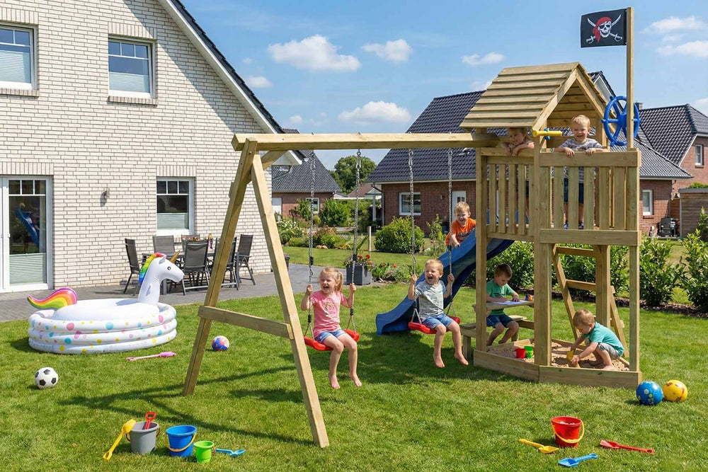 ACTIVE Kletterturm aus Holz Porticoo Play+