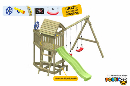 ACTIVE Kletterturm aus Holz Porticoo Play+