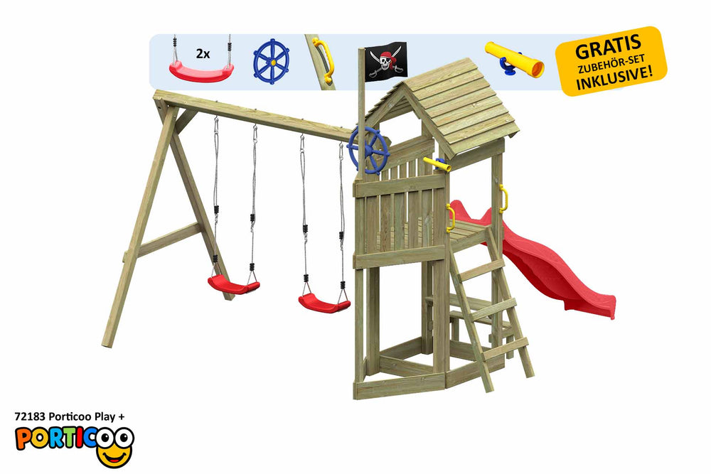 ACTIVE Kletterturm aus Holz Porticoo Play+