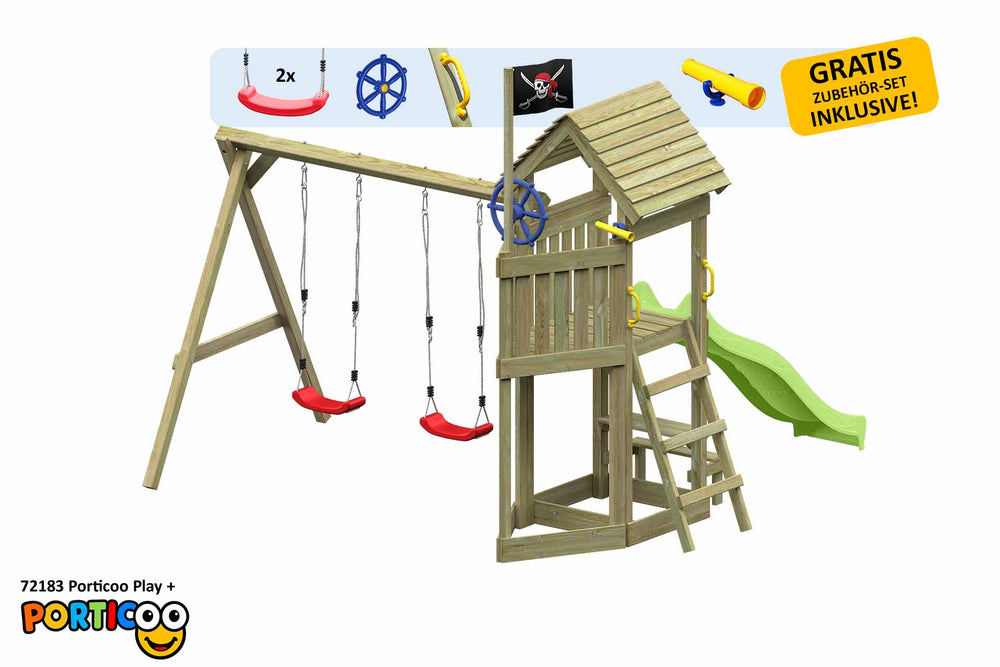 ACTIVE Kletterturm aus Holz Porticoo Play+