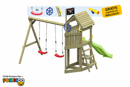 ACTIVE Kletterturm aus Holz Porticoo Play+