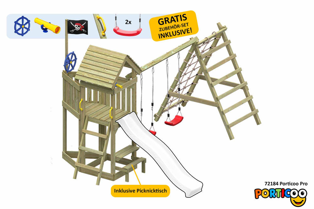 ACTIVE Klettergerüst aus Holz Porticoo Pro