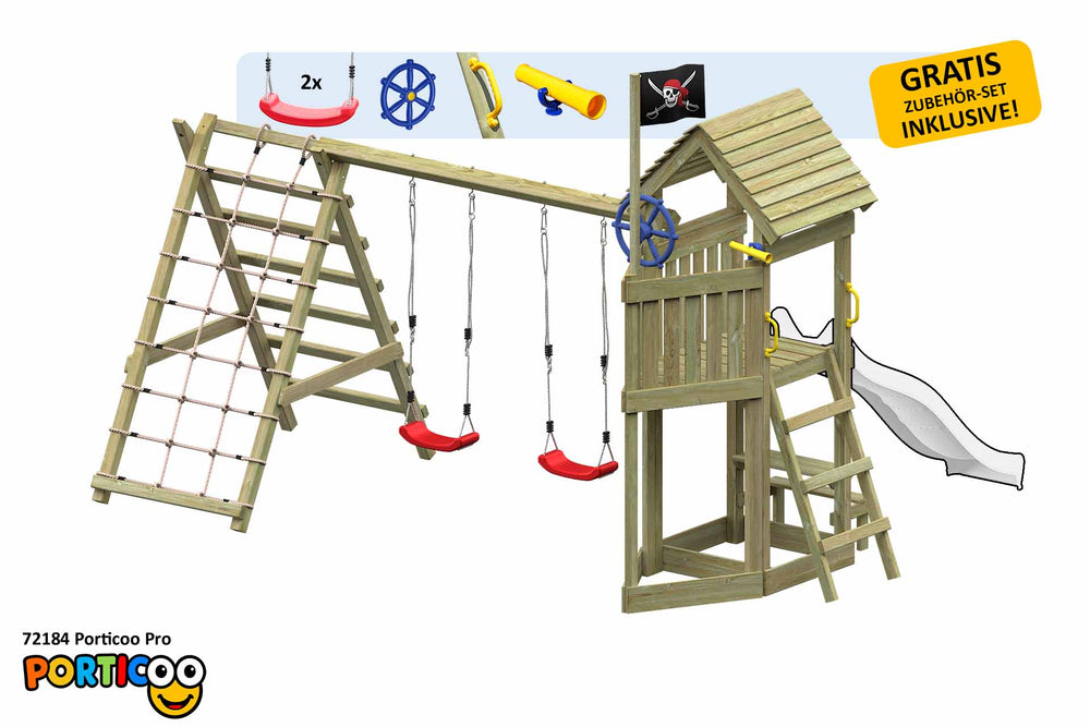 ACTIVE Klettergerüst aus Holz Porticoo Pro