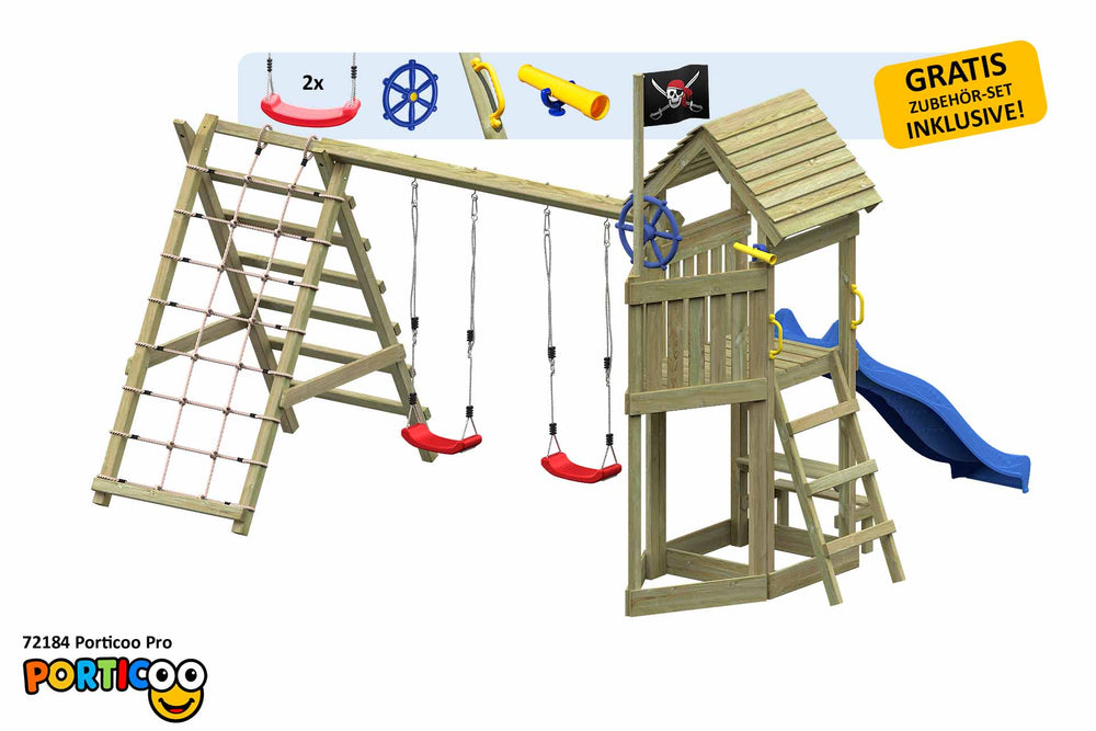 ACTIVE Klettergerüst aus Holz Porticoo Pro