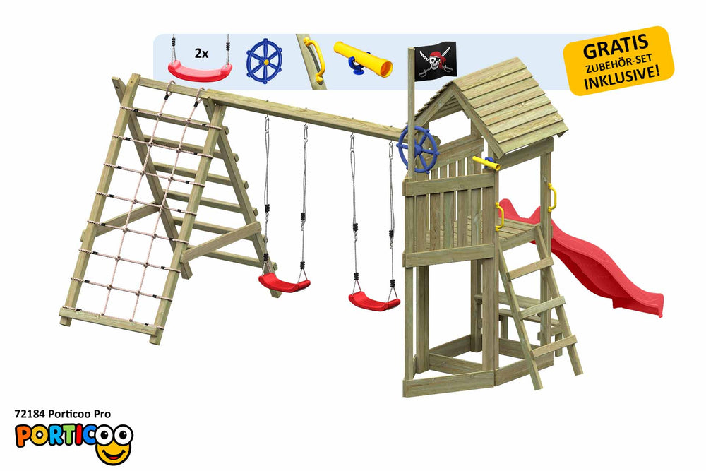 ACTIVE Klettergerüst aus Holz Porticoo Pro