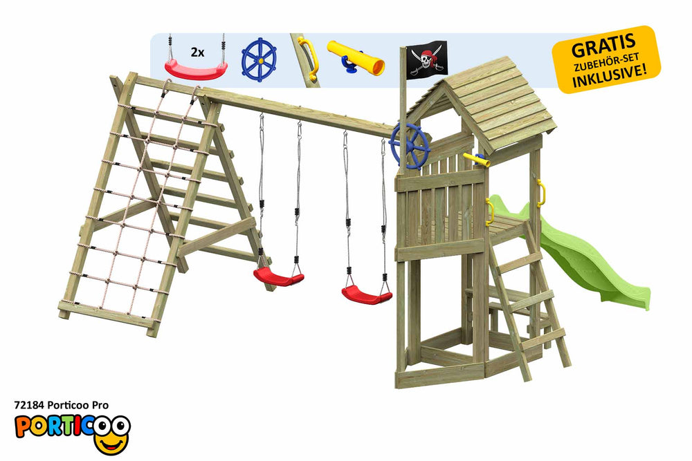 ACTIVE Klettergerüst aus Holz Porticoo Pro