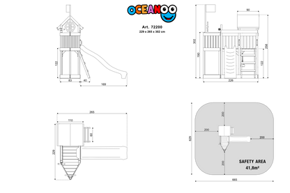 ACTIVE Spielanlage aus Holz Oceanoo