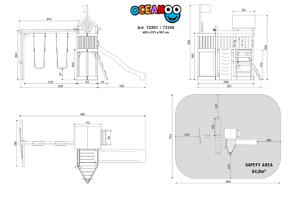 ACTIVE Spielturm aus Holz Oceanoo Play