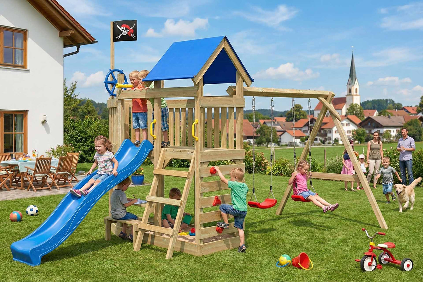 ACTIVE Kletterturm aus Holz Oceanoo Play+