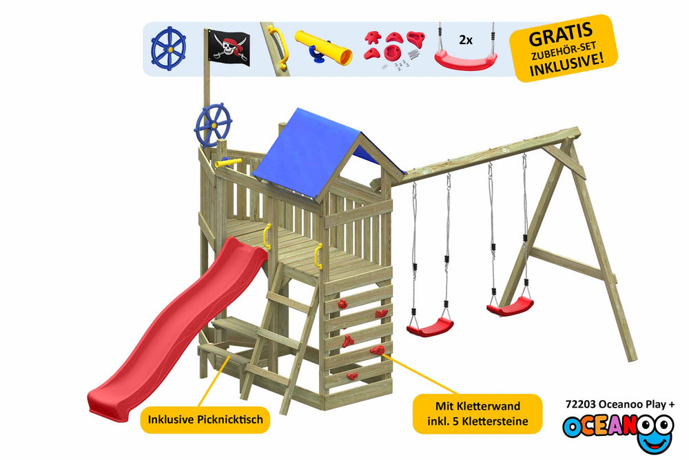 ACTIVE Kletterturm aus Holz Oceanoo Play+