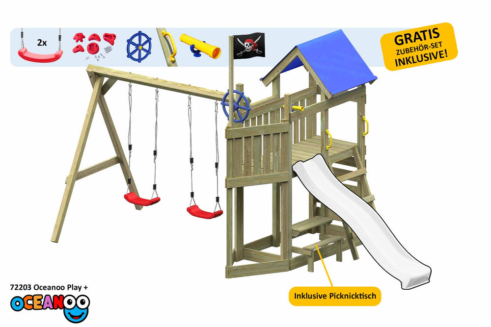 ACTIVE Kletterturm aus Holz Oceanoo Play+