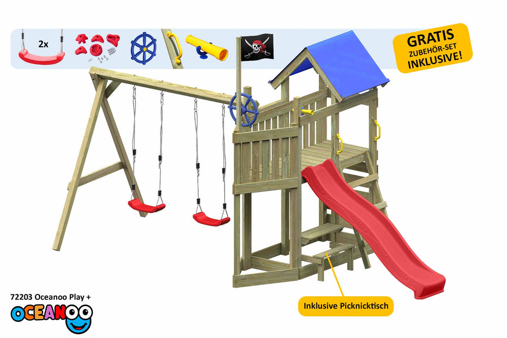 ACTIVE Kletterturm aus Holz Oceanoo Play+