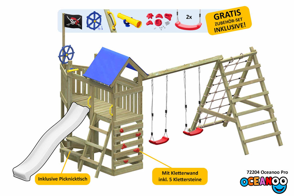 ACTIVE Klettergerüst aus Holz Oceanoo Pro
