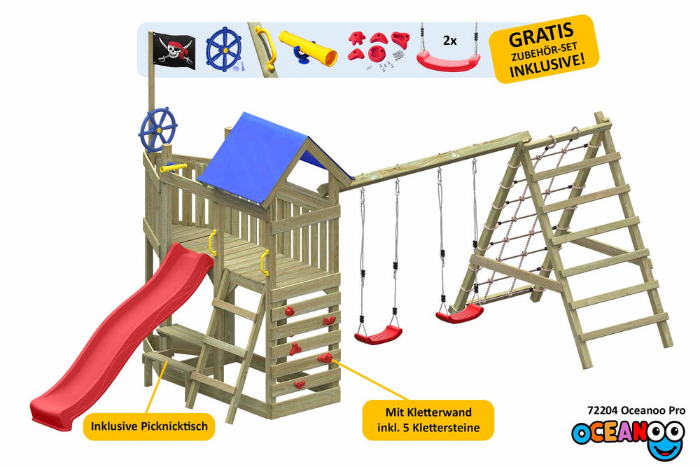 ACTIVE Klettergerüst aus Holz Oceanoo Pro