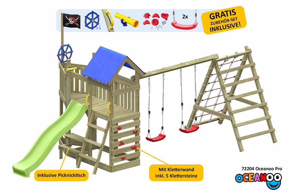 ACTIVE Klettergerüst aus Holz Oceanoo Pro