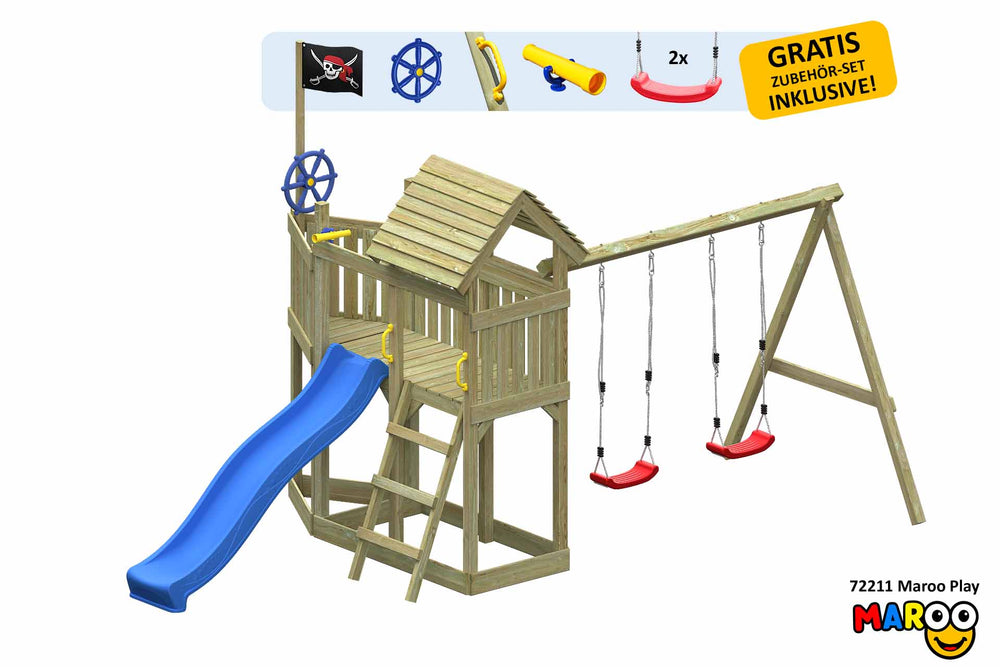 ACTIVE Spielturm aus Holz Maroo Play