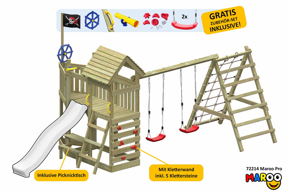 ACTIVE Klettergerüst aus Holz Maroo Pro